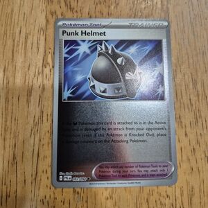QTY 4 Pokemon Punk Helmet Item Trainer Card